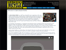 Tablet Screenshot of cairnsbicycleworks.com